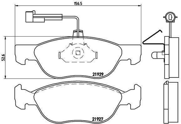 Alfa Romeo Ön Fren Balatası BREMBO