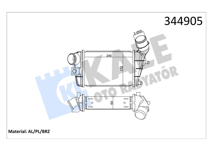 Alfa Romeo 147 GT İntercooler KALE-RADYATOR