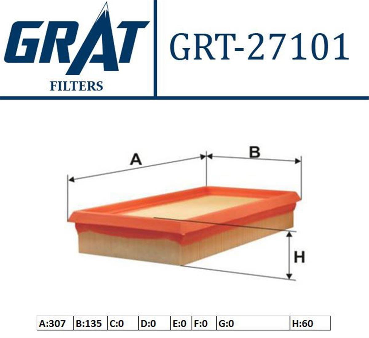 Alfa Romeo 147 1.6-2.0 Hava Filtresi Grat