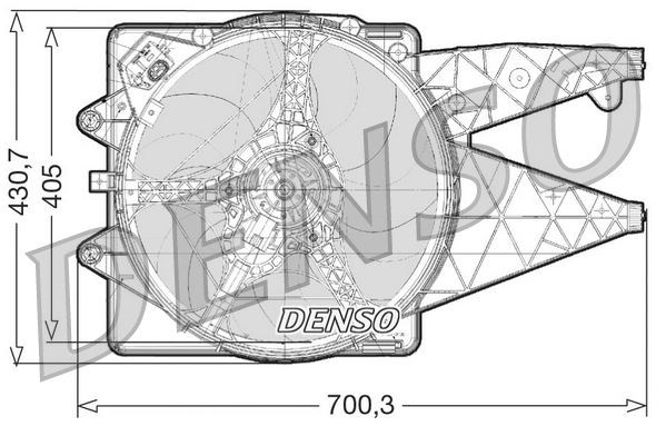Alfa Romeo Mito Radyatör Fanı DENSO