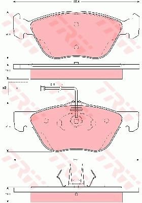 Alfa Romeo 156 Ön Disk Balatası TRW