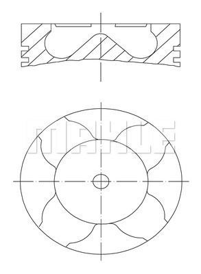 Alfa Romeo Piston Komple 79.9 MM MAHLE