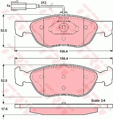 Alfa Romeo 145 Ön Aks Disk Balatası TRW