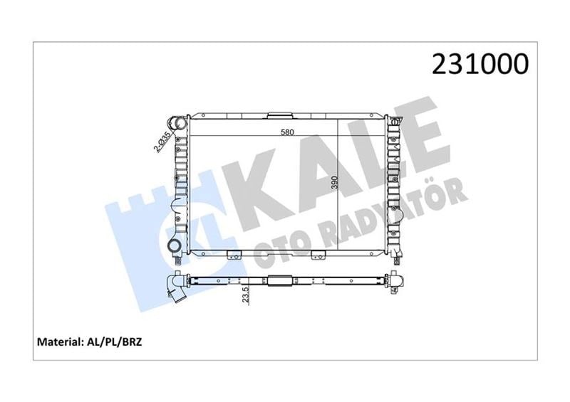 Alfa Romeo 156 Klimalı Radyatör [1997-2006] KALE-RADYATOR
