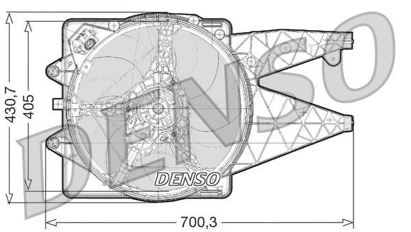 Alfa Romeo Mito Radyatör Fanı DENSO