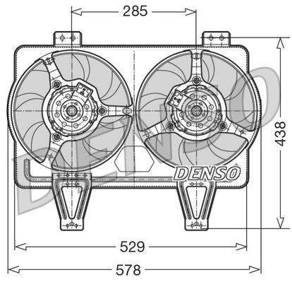 Alfa Romeo 164 Radyatör Fanı DENSO