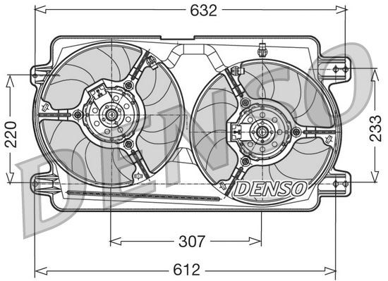 Alfa Romeo 166 Radyatör Fanı DENSO