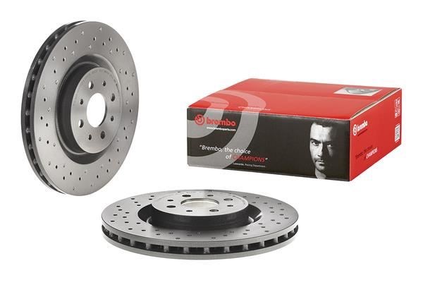 Alfa Romeo Mito Ön Fren Diski Delikli BREMBO