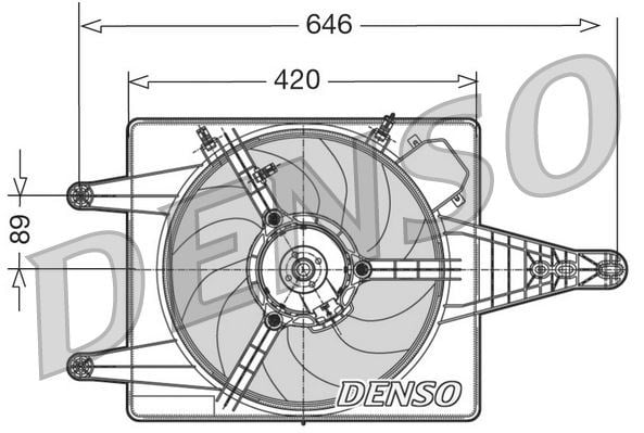 Alfa Romeo 156 Radyatör Fanı DENSO