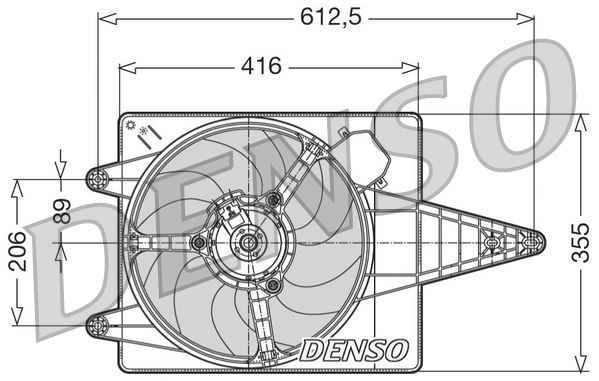 Alfa Romeo 145 / 146 Radyatör Fanı DENSO