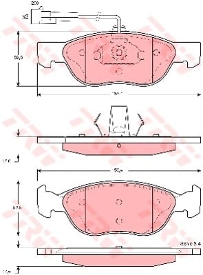 Alfa Romeo 145 Ön Aks Disk Balatası TRW