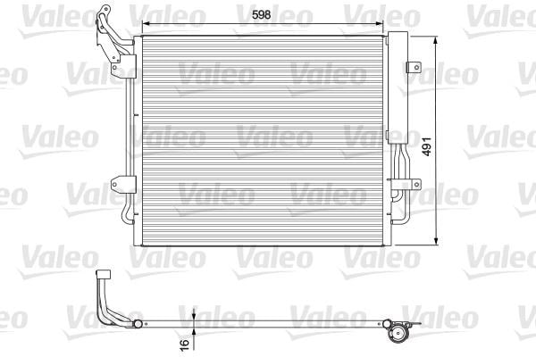 Seat Alhambra Volkswagen Sharan Kondenser VALEO