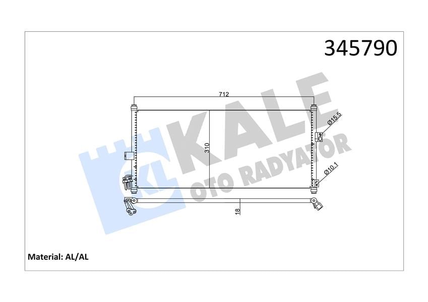 Nissan Almera Klima Kondenseri KALE-RADYATOR