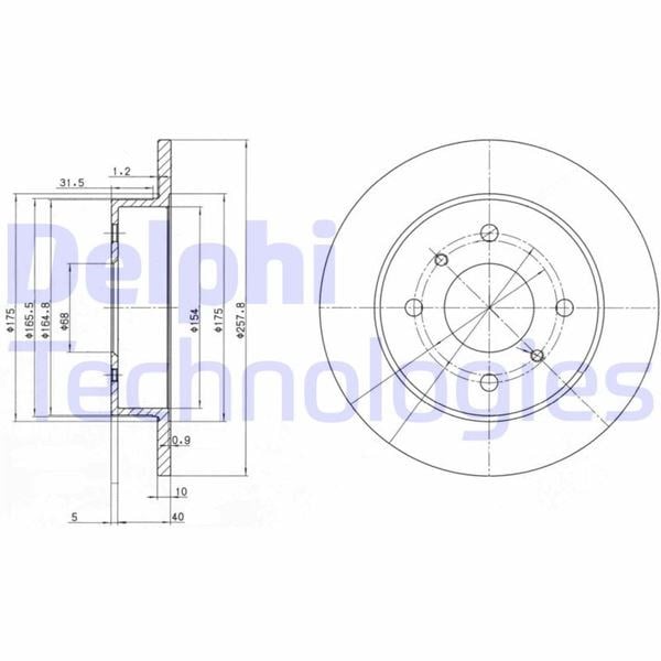 Nissan Almera Arka Fren Diski Dolu Tip DELPHI
