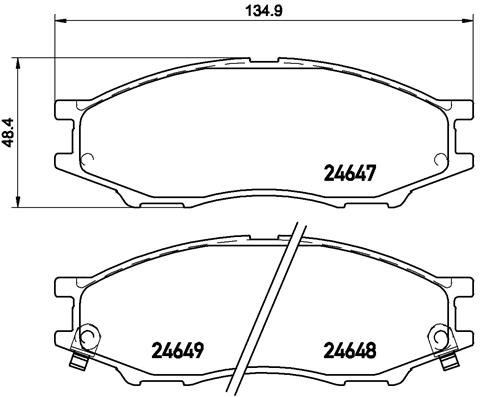 Nissan Almera Ön Fren Balatası 1.6 BREMBO