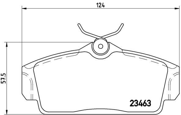 Nissan Almera Primera Ön Fren Balatası BREMBO