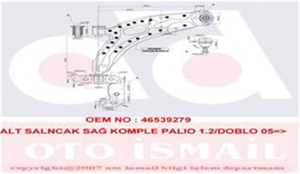 Alt Salıncak Sağ Komple Palio 1.2/Doblo 05