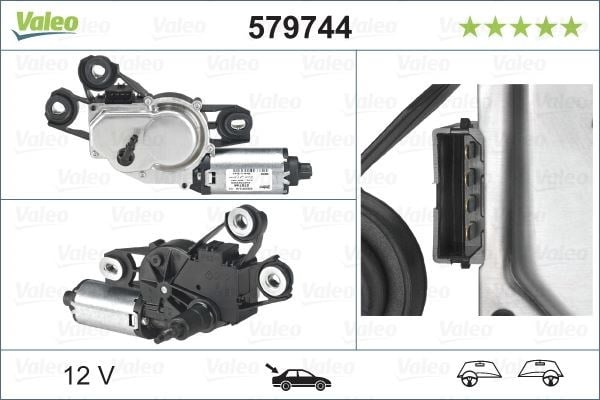 Seat Altea Toledo III Arka Silecek Motoru VALEO
