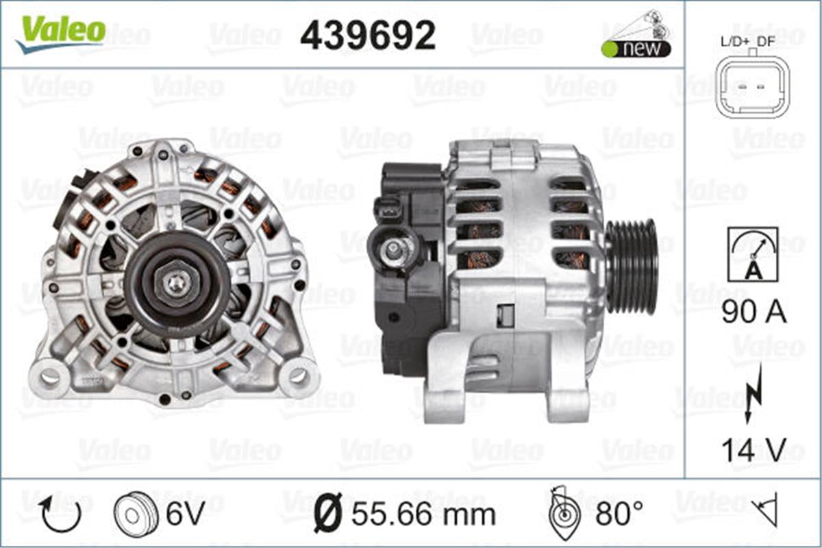 Alternatör 12V 90A Cıtroën Berlingo Xsara Peugeot Partner 206 307 C5 I-Iı-Iıı C4