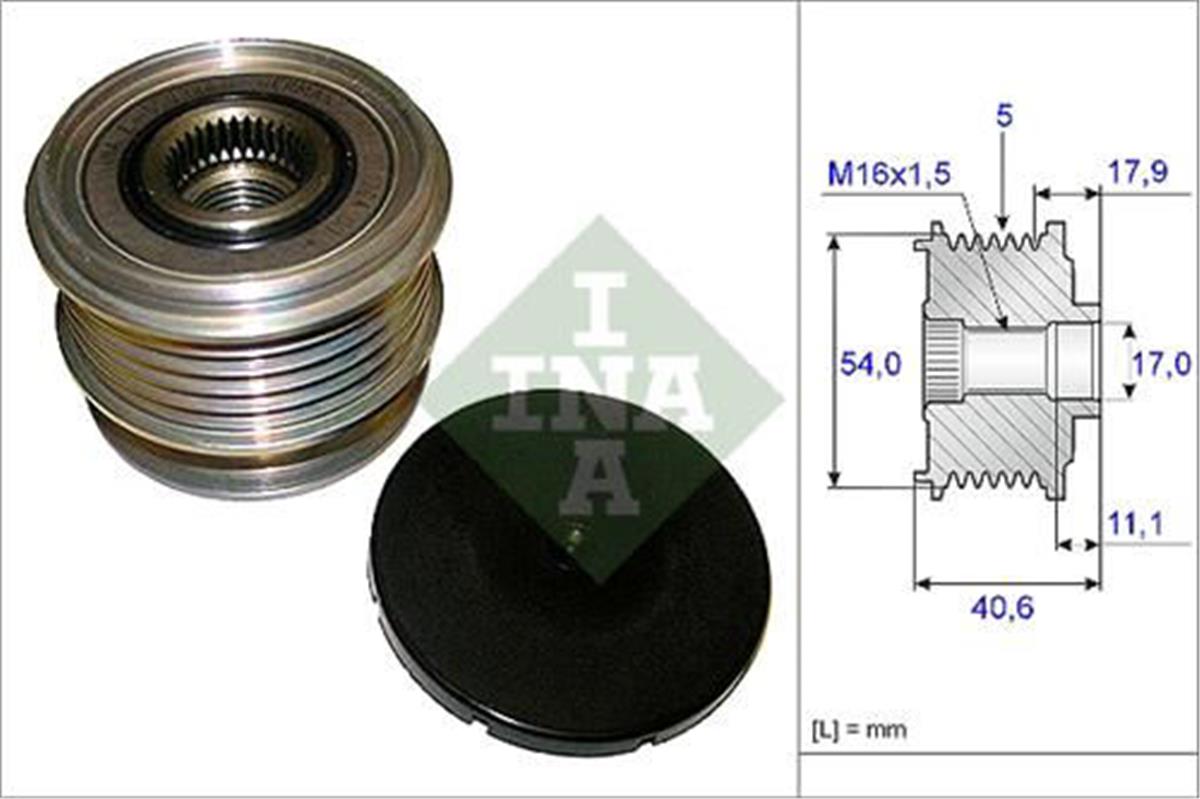 Alternatör Gergi Kasnağı Ford Mondeo Iv 2.5-Smax 07 Volvo S40-V50-S60-V60-Sc60-V