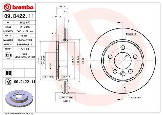 Volkswagen Amarok Fren Diski BREMBO
