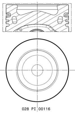 Volkswagen Amarok Caddy Golf TDI Piston Segman MAHLE