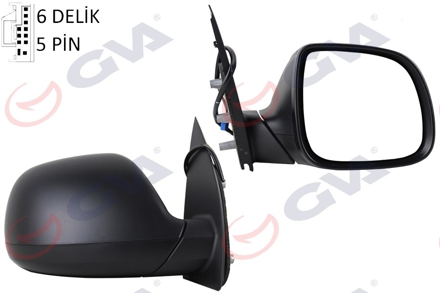 Amarok Dış Dikiz Aynası Sağ Elektrikli Isıtmalı Desenli Konveks GVA