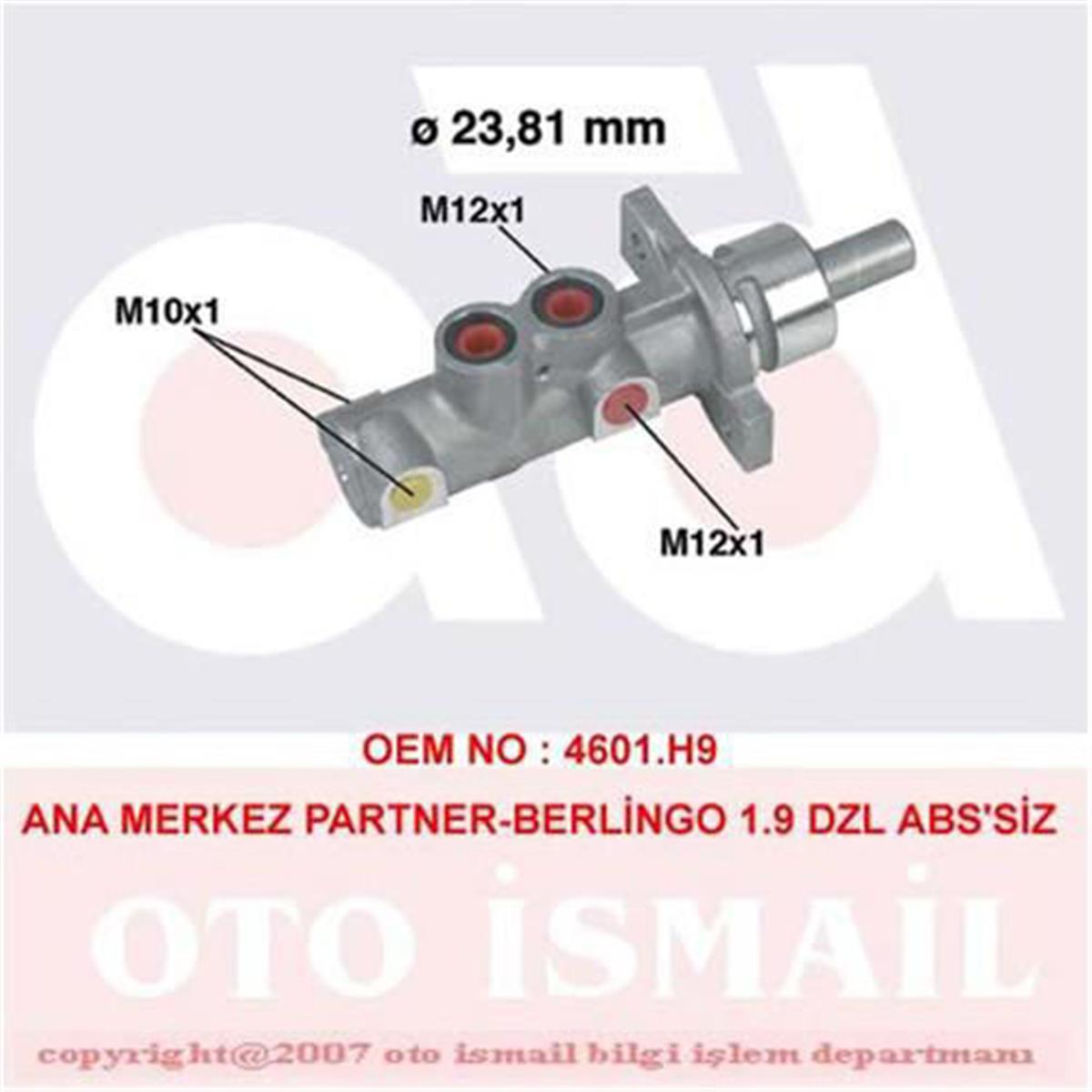 Ana Merkez 306 1.8-2.0 16V-1.9D 2.0Hdı 97-02 Partner-Berlingo 1.6Hdı 06-15 1.9D