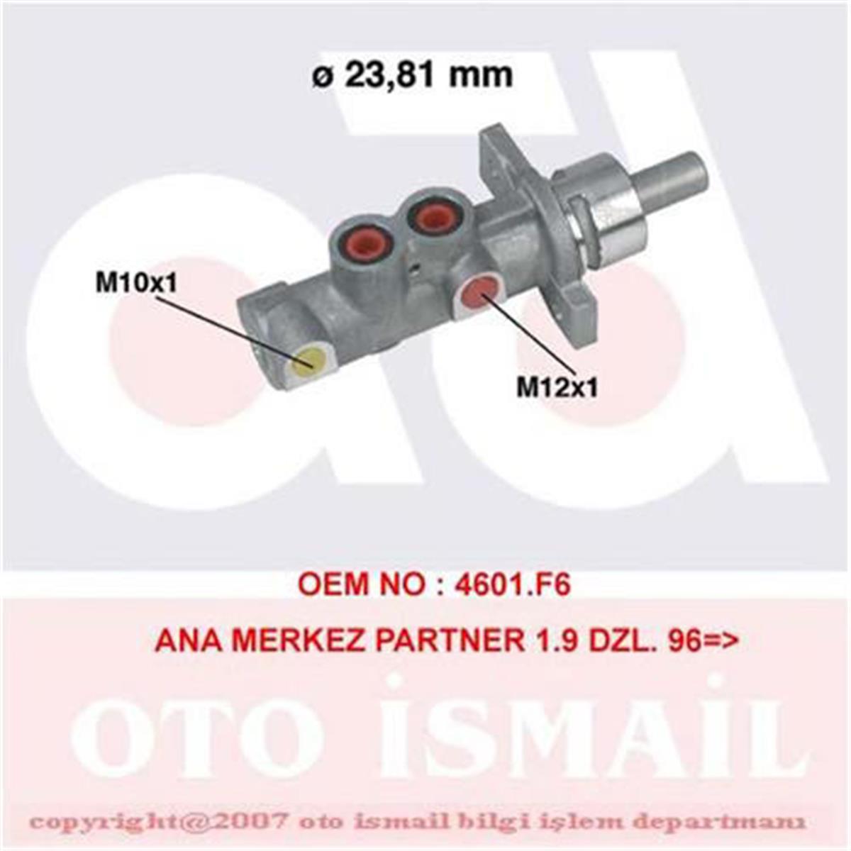 Ana Merkez Berlingo 1.4-1.6-1.9D 96 Partner 1.4-1.6-1.9D 96-05 23.81Mm