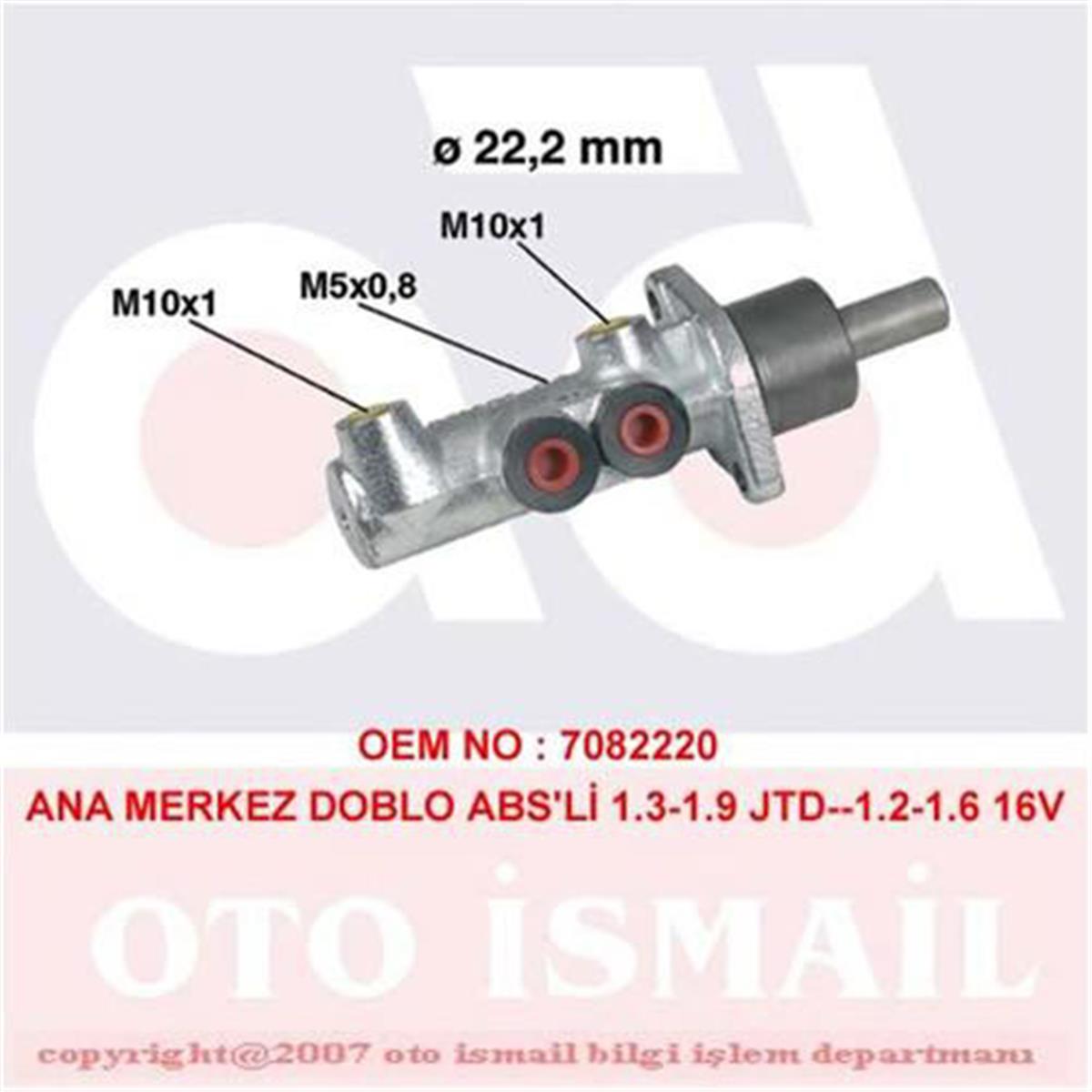 Ana Merkez Doblo 1.3/1.9 Jtd-1.2-1.6 16V 01 22.2Mm
