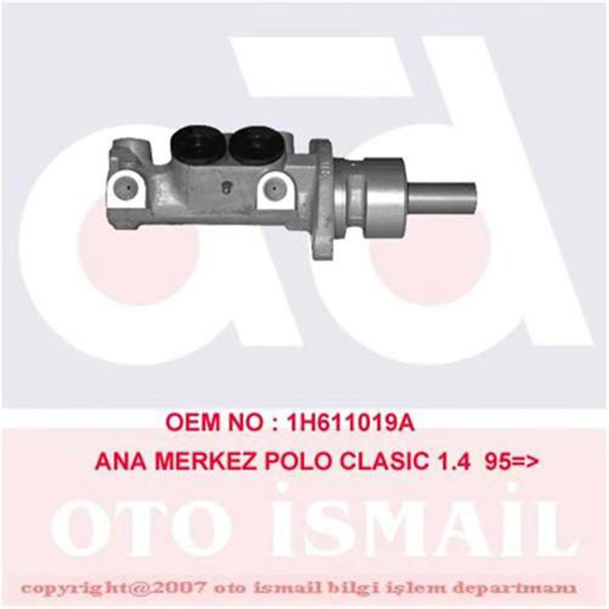Ana Merkez -Golf 1.6-1.8-1.9 Td 91-97 Polo 1.4-1.6-1.7 Sdı 94-99 20.64Mm