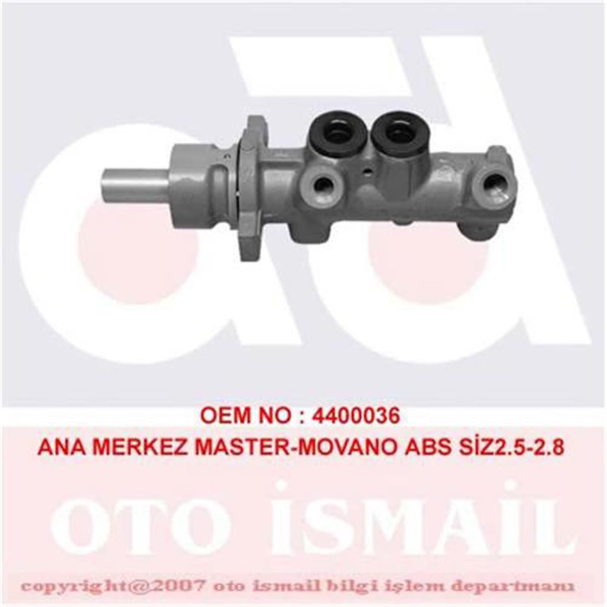 Ana Merkez Movano 2.5-2.8 99-03 Master 3- 2.5 Dci 2.8 Dtı 3.0 Dcı 00 25.4Mm