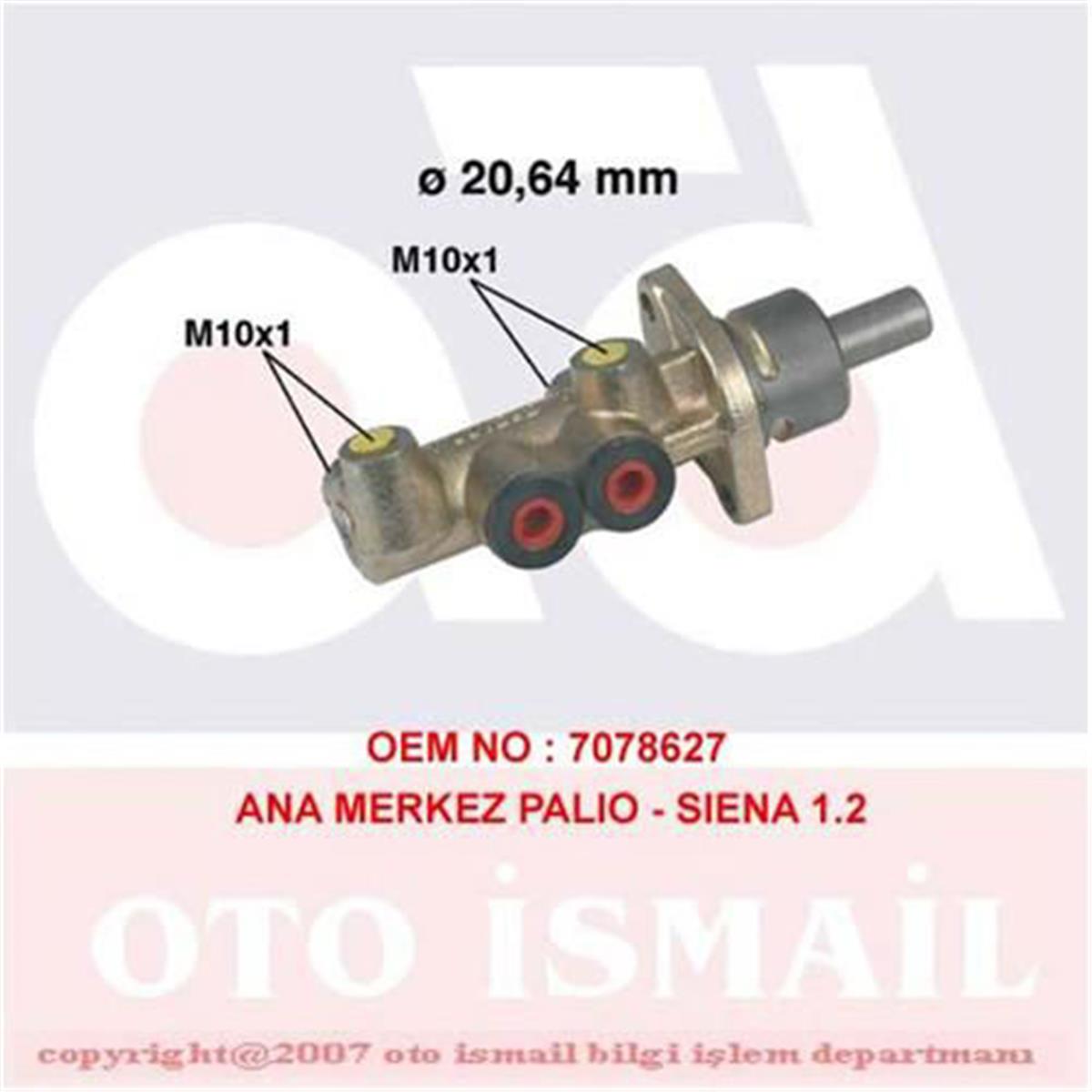 Ana Merkez Palio 1.4-1.6 16V 96 Albea 1.4-1.6 16V-17 Td 96 20.64Mm
