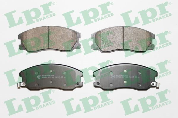 Opel Antara 2.4-3.2 V6-2.0 CDTI 05/06> Chevrolet Captiva 06.06> Ön Balata LPR