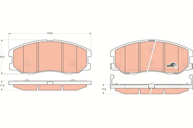 Opel Antara Chevrolet Captiva Ön Balata TRW