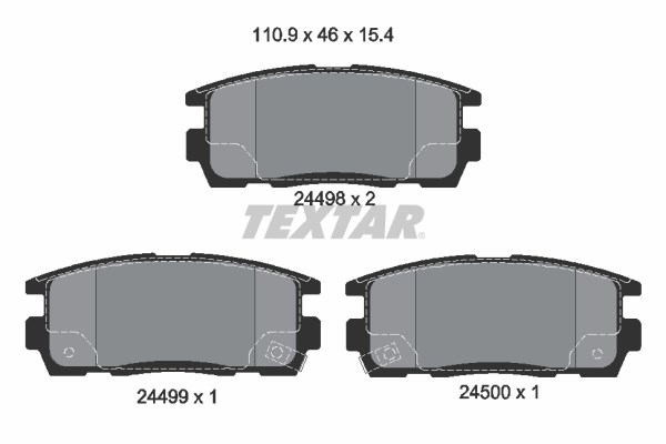 Opel Antara Arka Fren Balatası TEXTAR