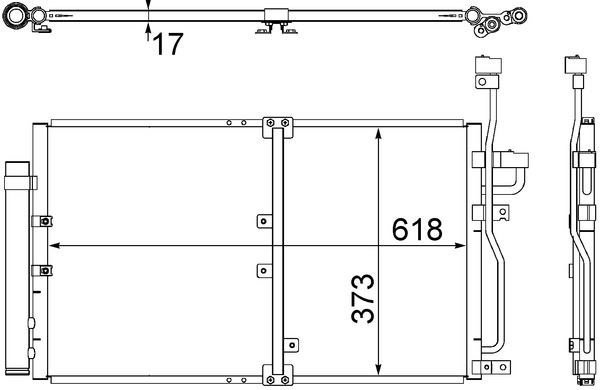Opel Antara Chevrolet Captiva Klima Radyatörü Kondansatörü MAHLE