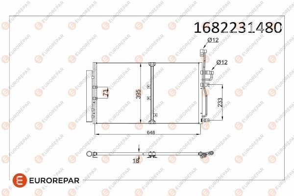 Opel Antara Klima Radyatörü Kondansatörü EUROREPAR