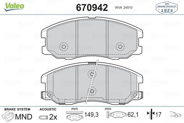 Opel Antara Chevrolet Captiva Ön Fren Balatası VALEO