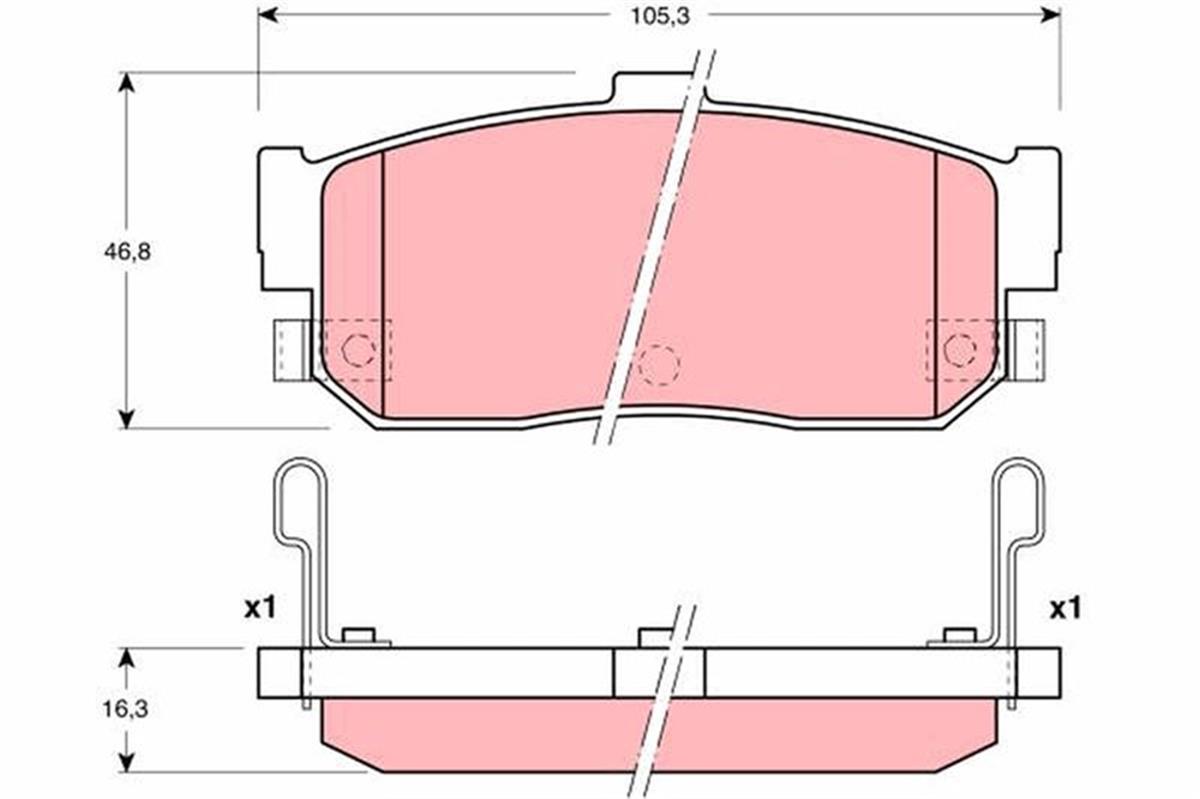 Arka Balata Almera I 1.4-1.6-2.0 Gtı-2.0D 95-00 Maxıma Qx Iıı 2.0-2.5 V6 94-00 G