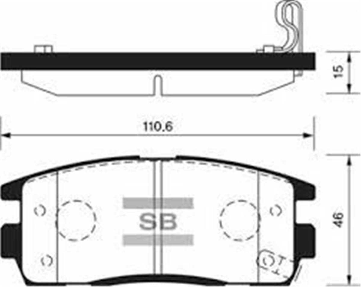 Arka Balata Antara 2.4-3.2 V6-2.0 Cdtı 06 -Captiva 06 Gdb1716