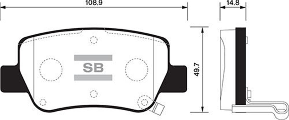 Arka Balata Avensıs Sedan-Kombi T27 1.6-1.8-2.0-2.0D-4D-2.2D-4D 09 Gdb4175