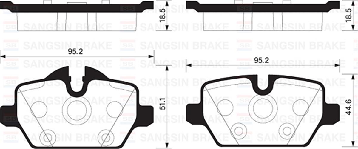 Arka Balata Bmw E81 02-12 E87 04-12 F20 10 E90-E91-E92-E93 05 Mını 10 Gdb1612