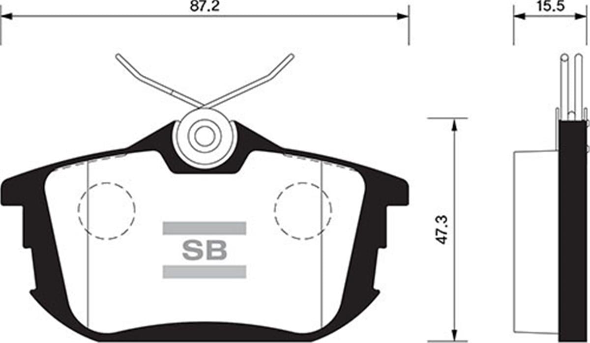 Arka Balata Carısma 95-06 Colt 1.3-1.5 04-12 Volvo S40 1.6-1.8-2.0-2.0T V40 95-0