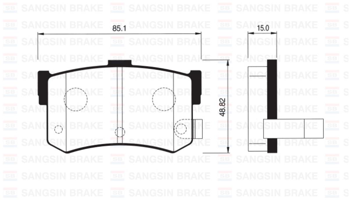 Arka Balata Disk Hyundaı Sonata 93-98 Gdb994