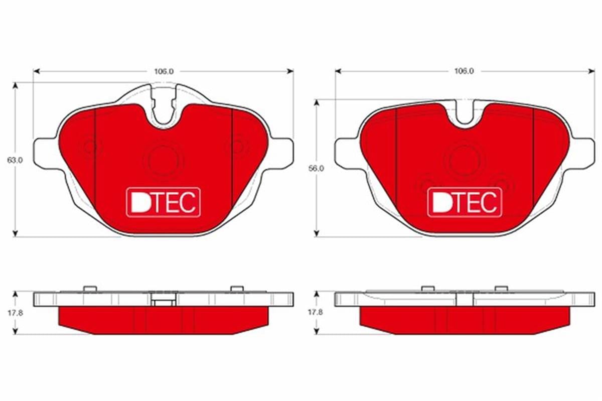 Arka Balata Dtec Bmw 5 F10 5 Touring F11 X3 F25 X4 F26 Z4 Roadster E89 01-14