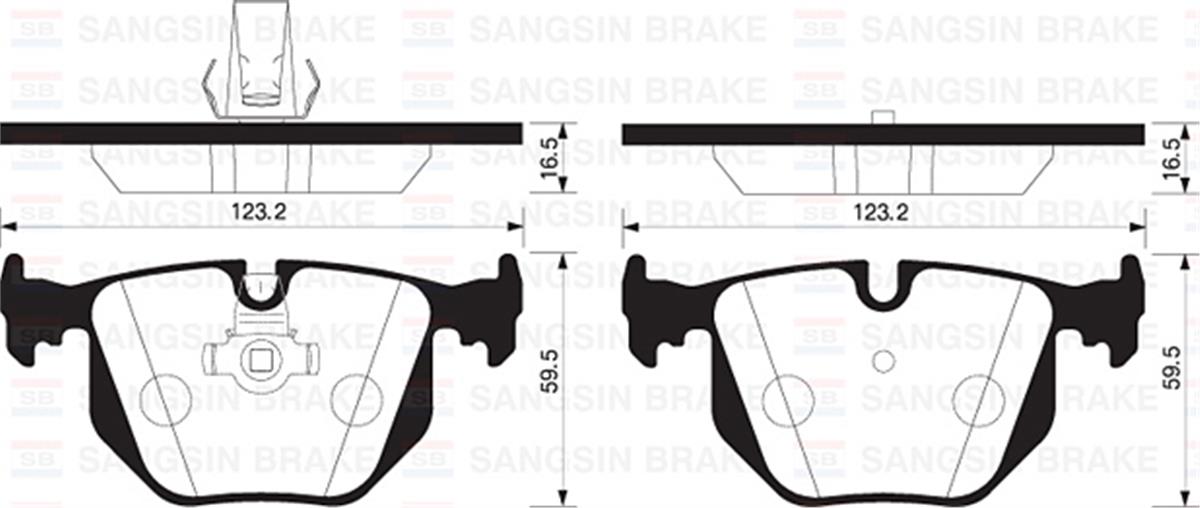 Arka Balata E83 X5 3.0İ-4.4İ 00 X5 5.30D 01-08 E46 00-05 M3 Cls 03 Gdb1527-Gdb11