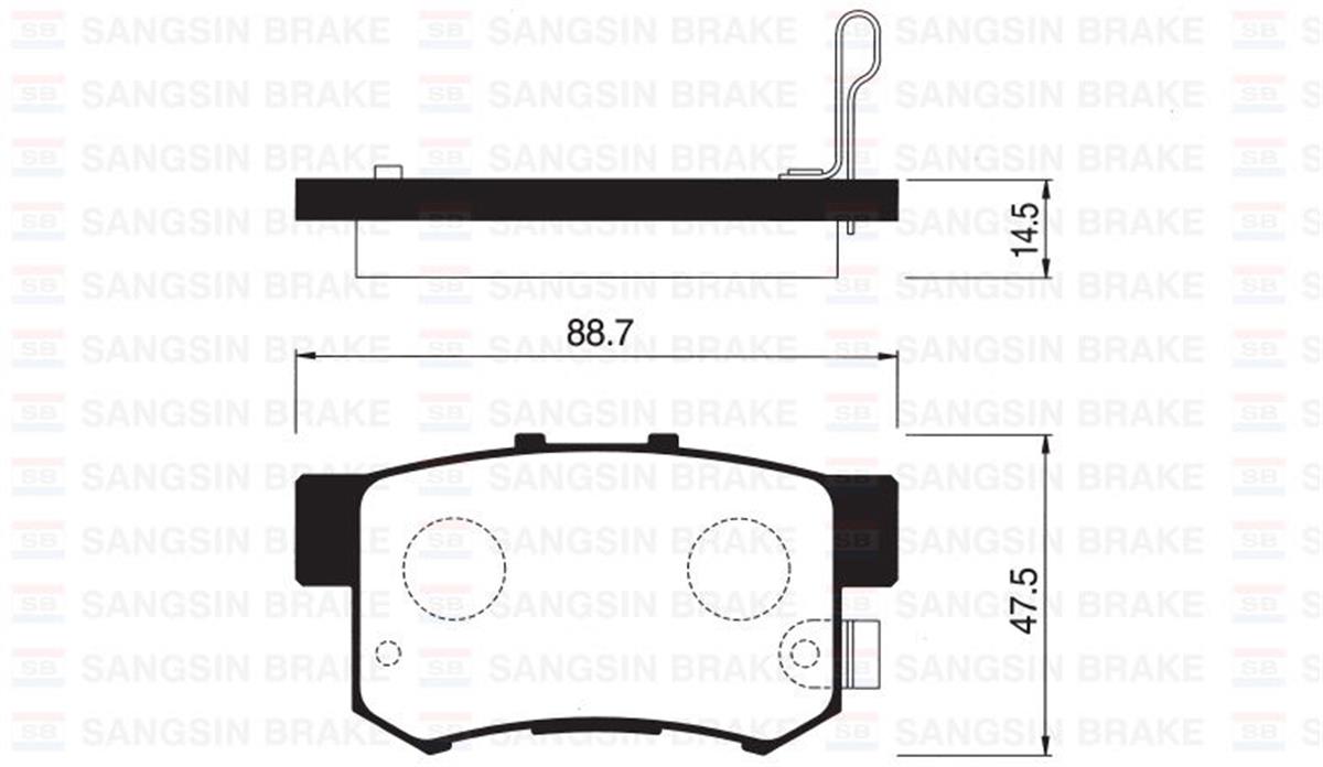 Arka Balata Honda Cıviç  Vıı 01-05 Cıviç  Vııı 05 Accord Vıı 98-02 Accord Vııı 0