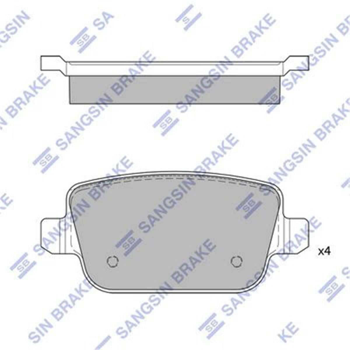 Arka Balata Mondeo 07 Galaxy 06 Smax 06 Volvo V70 08 S80 06 Xc70 07 Gdb1708-Gdb1