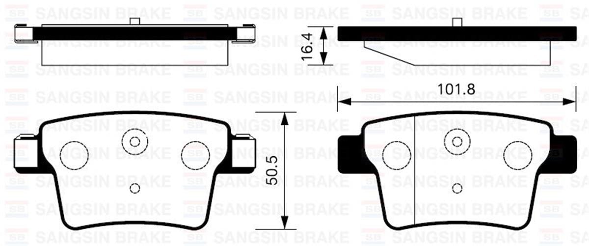 Arka Balata Mondeo 3- 1.8 16V-2.0 16V-2.0 Tdcı-2.2 Tdcı 00-07 Jaguar X-Type 01-